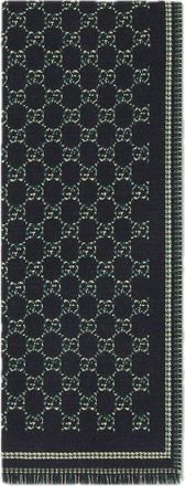 Gucci GG Wool Jacquard Scarf Black 836264-4G386-1066