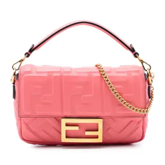 Fendi Pre-owned Fendi Mini Zucca Embossed Leather Baguette Satchel Ladies 2PHNN5W6VGDZLV2N