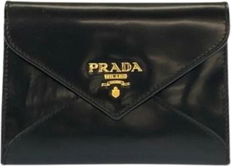 Prada Pre-owned Wallets, female, Black, Size: ONE SIZE Pre-owned Patent Leather Wallet
