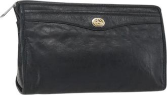 Gucci Pre-owned Clutches, female, Black, Size: ONE SIZE Pre-owned Clutch Bag