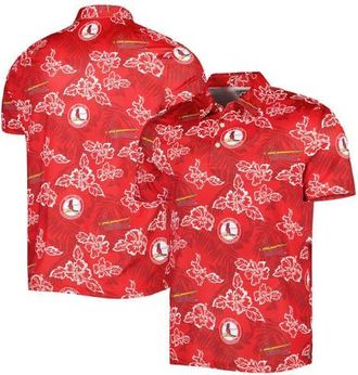 Reyn Spooner Mens Reyn Spooner Red St. Louis Cardinals Cooperstown Collection Puamana Print Polo at Nordstrom, Size Medium