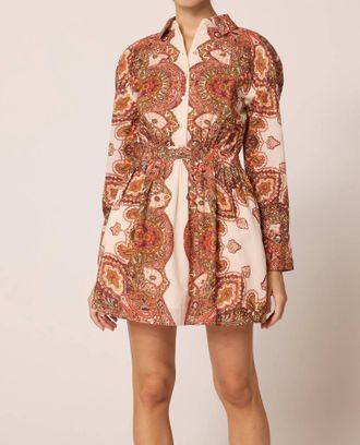 Cleobella Opal Mini Dress In Foulard Paisley
