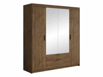 Mirjan24 Armario Novduni 108, Roble De Lefkada, 191x176x53cm, Puertas De Armario: Con Bisagras, N&uacute;mero De Estantes: 5