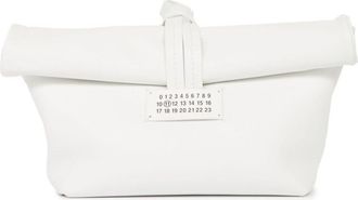 Maison Margiela Paper foldover clutch bag - unisex - Cotton/Lamb Skin - One Size - White