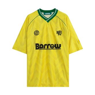 Barrow T-Shirts, male, Yellow, Size: XS Triacetate T-Shirt