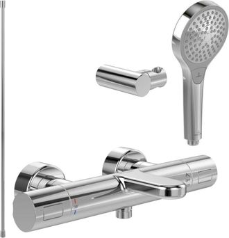 Villeroy & Boch Villeroy&boch - Pack Mezclador Termost&aacute;tico De Ba&ntilde;era Villeroy Et Boch Universal Grifer&iacute;a Redondo Cromo Con Set