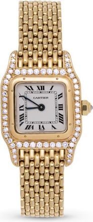 Cartier Pre-owned Cartier Panthere De Cartier Quartz Diamond White Dial Ladies Watch 6602