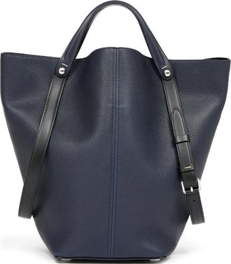 Maison Margiela Borsa a secchiello in pelle - Blu