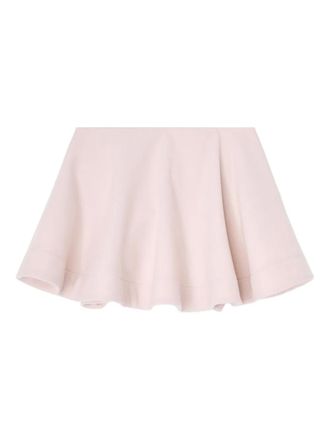 Ganni elasticated-waistband mini skirt - Pink