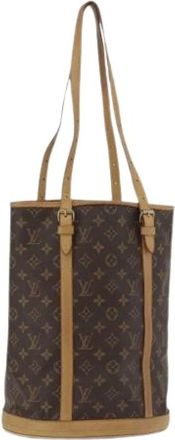 Louis Vuitton Pre-owned Bucket Bags, female, Brown, Size: ONE SIZE Pre-owned Bucket GM Shoulder Bag