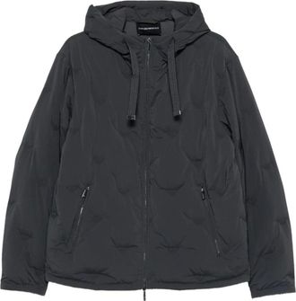 Emporio Armani Gewatteerd jack - Heren - Jassen - Zwart - Maat: XL Zijde