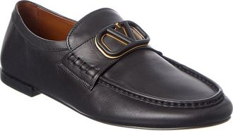 Valentino Vlogo Leather Loafer