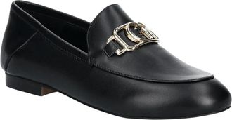 Guess Martynas Loafer - Dames - Loafers - Zwart - 36 EU - Leer - Schoenen