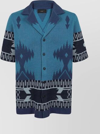 Alanui shirt short sleeve contrast trim