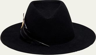 Eugenia Kim Blaine Feather Trim Wool Fedora