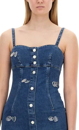 Moschino Denim Cotton Dress - Blue