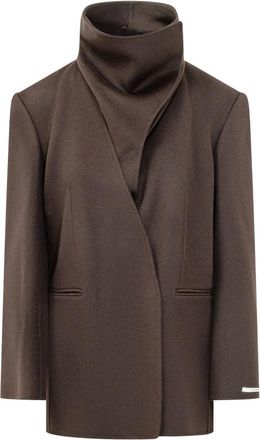 Sportmax Spsmanna Jas - Dames - Blazers - Bruin - S - Wol - Jassen