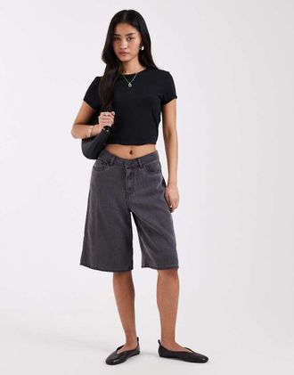 Jack & Jones Jorts ampi nero slavato-Grigio