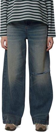 Good For Nothing Denim Ripped Jean in Medium Blue at Nordstrom, Size 14