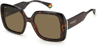 Polaroid Sunglasses, female, Brown, Size: ONE SIZE Brown Resin Womens Sunglasses UV Protection