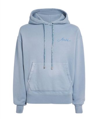 Amiri Cotton Bleach Bandana Hoodie Size M