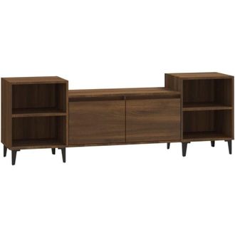 vidaXL Vidaxl - Mobile tv Rovere Marrone 160x35x55 cm in Legno Multistrato