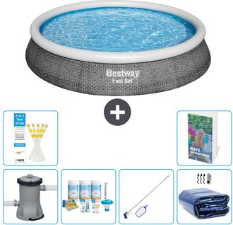 Bestway Piscina Bestway Fast Set Redonda - 396x84 Cm - 7-piezas S267
