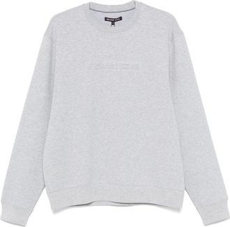 Michael Kors Grijze reli&euml;flogo crew sweater - Heren - Sweatshirts - Grijs - M - Katoen - Hoodies & sweatvesten