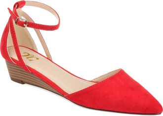 Journee Collection JOURNEE Arkie Sliver Wedge Pump in Red at Nordstrom Rack, Size 8