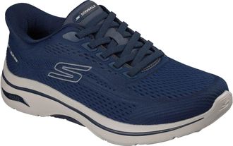 Skechers GO WALK Arch Fit 2.0 Percy Textile Mens Navy/Grey Standard Trainers - Size UK 12
