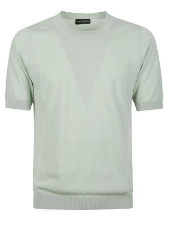 Ballantyne Short Sleeve Plain Knit Top
