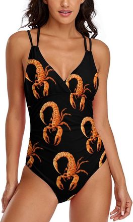 Generic Scorpio Womens One Piece Swimsuits Tummy Control Bathing Suits Beach Swimwear M
