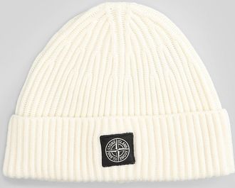 Stone Island Hats In Beige Wool