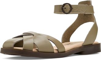 FLY London Alli409fly Womens Sandals Smog : EU 41 (US Womens 10-10.5) M, Leather