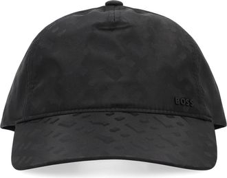 HUGO BOSS Accessoires, Heren, Zwart, ONE Size, Baseballpet met logo