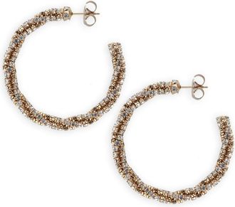 Lott. Gioielli Lott. Gioielli, Accessoires, Dames, Geel, ONE Size, Twisted Tennis Creole Oorbellen