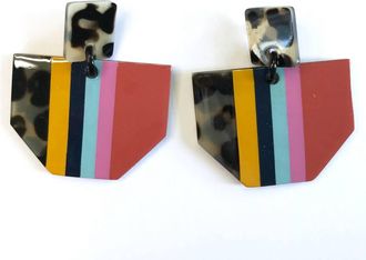 Sunshine Tienda Poppy Earrings In Tortoise