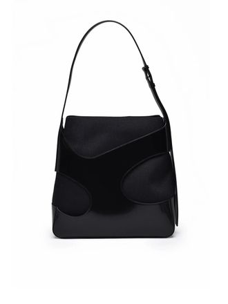 Ferragamo Shoulder Bag Nylon/Cotton - Black
