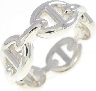 Herm&egrave;s Silver Silver 925 Band Ring (Pre-Owned)