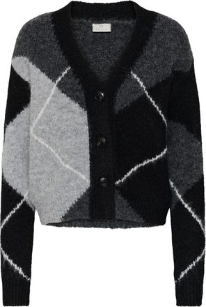 Kaffe Kagrith Cardigan - Dames - Vesten - Grijs - M - Wol - Truien & Vesten