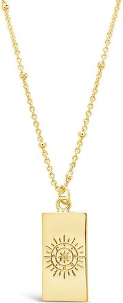 Sterling Forever Wheel of Fortune Pendant Necklace in Gold at Nordstrom Rack