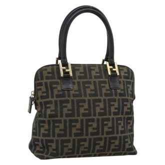 Fendi Pre-owned Zucca Canvas Hand Bag - unisex - Vintage Handtas - Bruin - ONE Size - Leer - Vintage