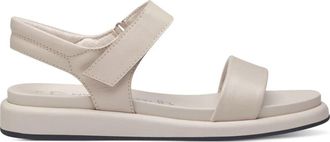 Marco Tozzi Beige Platte Sandalen voor Vrouwen - Dames - Sandalen - Beige - 38 EU - Schoenen