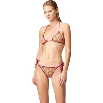 Missoni Reversible Triangle Bikini With Print in Multicoloured at Nordstrom, Size 42 It