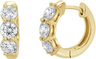 Sabrina Designs 14K 1.28 Ct. Tw. Diamond Hoop Earrings