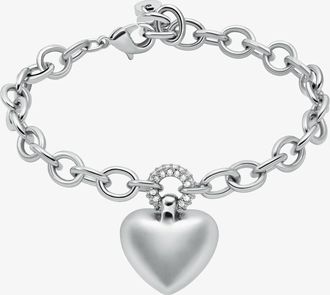 Michael Kors Pav&eacute; Puffy Heart Pendant Bracelet
