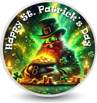 OEM Moneda De Color De 1 Oz Del Tesoro Brillante Del Duende Encantado