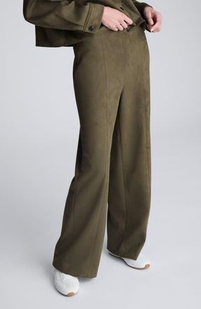 Kenneth Cole Hollywood Faux Suede Pants in Olive Green at Nordstrom, Size X-Large