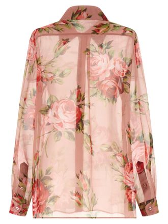 Dolce & Gabbana Womens Multicolor Silk Blouse