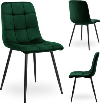 OEM Silla Denver De Terciopelo Verde Oscuro